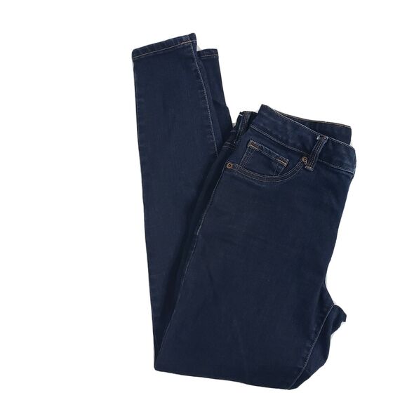 Maurices Womens Jeans Size Medium Reg Blue High Rise Stretch Dark Wash Skinny - Picture 4 of 10